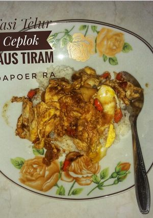 Foto resep Nasi Telor Ceplok Saus Tiram