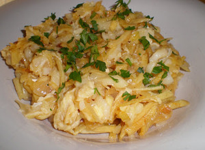 Foto principal de Bacalao a bras con atajo, una receta portuguesa