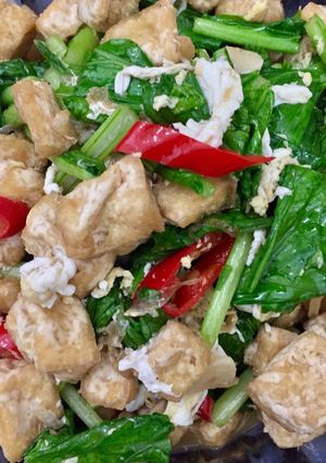 Foto resep Tumis Sawi Tahu Telur Favorite Suami