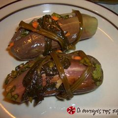 A picture of Pickled baby eggplants.
