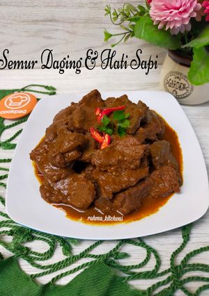 Foto resep Semur Daging dan Hati Sapi