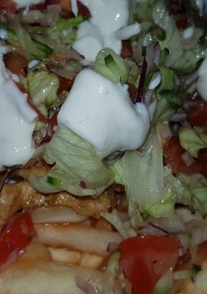 Gyros tál recept fotója