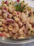 Ensalada de pasta corta con atún 🍜