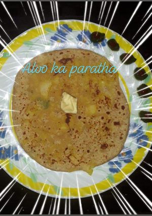 A picture of Aloo ka paratha.