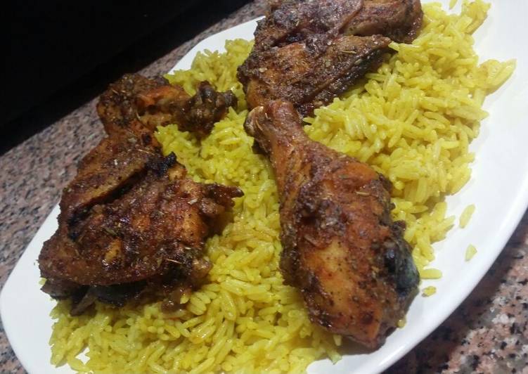 رز بسمتى مع فراخ تندورى