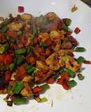 Salteado de pollo y vegetales