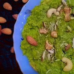A picture of Lauki ka halwa.