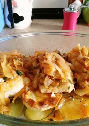 Foto principal de Lomos de bacalao encebollado