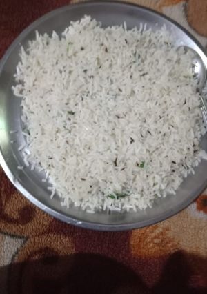 A picture of Jeera rice.
