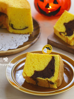 萬聖節南瓜戚風蛋糕 的食譜成品照片
