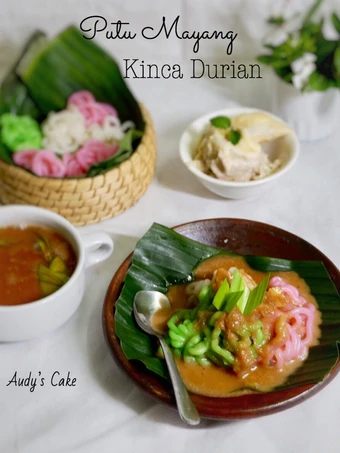 Cara Mudah Menyiapkan Resep Putu Mayang kinca Durian yang Uenak Anti Ribet, Mantap