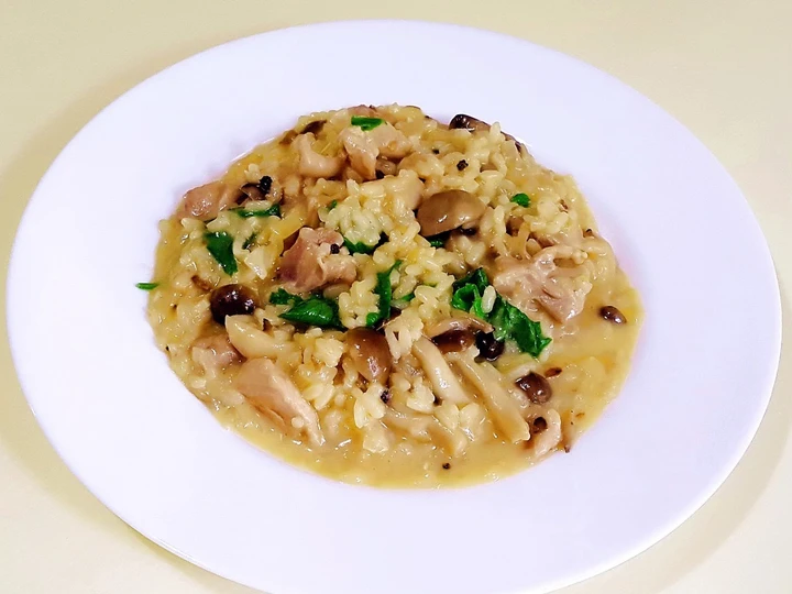 Easy Steps to Make Chicken & Mushroom risotto the Delicious Can spoil the tongue