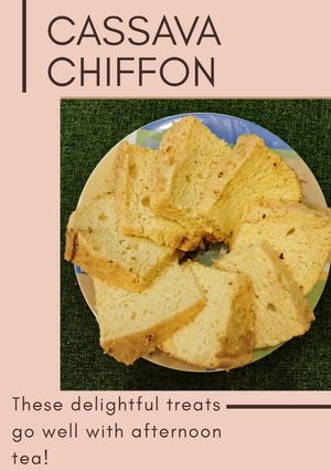 Foto resep Cassava Chiffon / chiffon tape / bolu tape