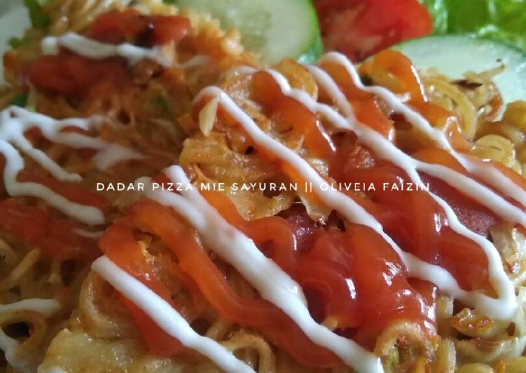 Bagaimana Menyiapkan 347) Dadar Pizza Mie Sayuran yang Menggugah Selera