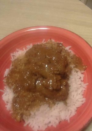 A picture of Rice and wors stew.