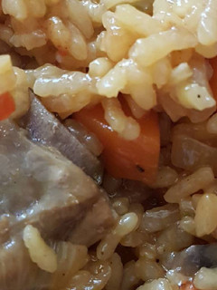 Una foto de Arroz con costilla