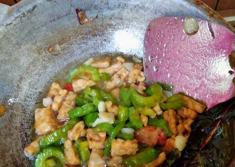 Tumis pare tempe anti pait