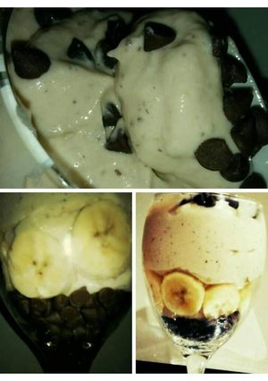 A picture of Banana Yoghurt🍌🍨.
