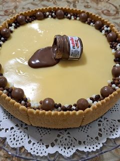 صورة لوصفة كيك بالكاسترد والبسكويت
