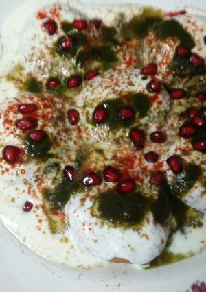 A picture of Vrat ke aloo ke dahi vade.