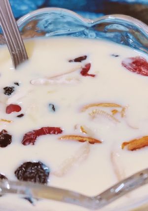 A picture of Dry Fruits Custard.