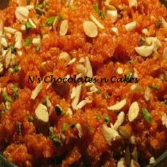 A picture of Gajjar ka halwa.