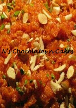A picture of Gajjar ka halwa.
