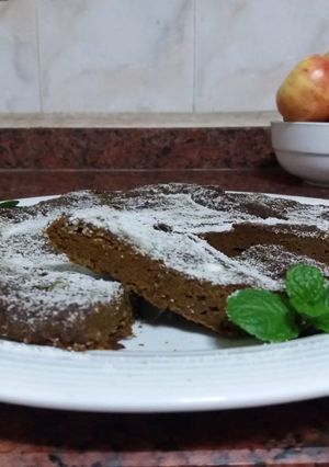 Una foto de Brownie de zapallo y chocolate