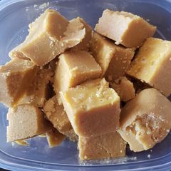 3 flour barfi A picture of 3 flour barfi.