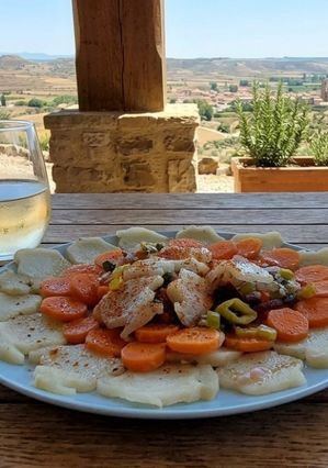 Una foto de "Carpaccio" de Verduritas y Aliño Picante