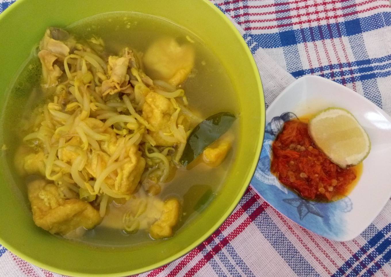 24. Soto Tahu Toge + Tulangan Ayam