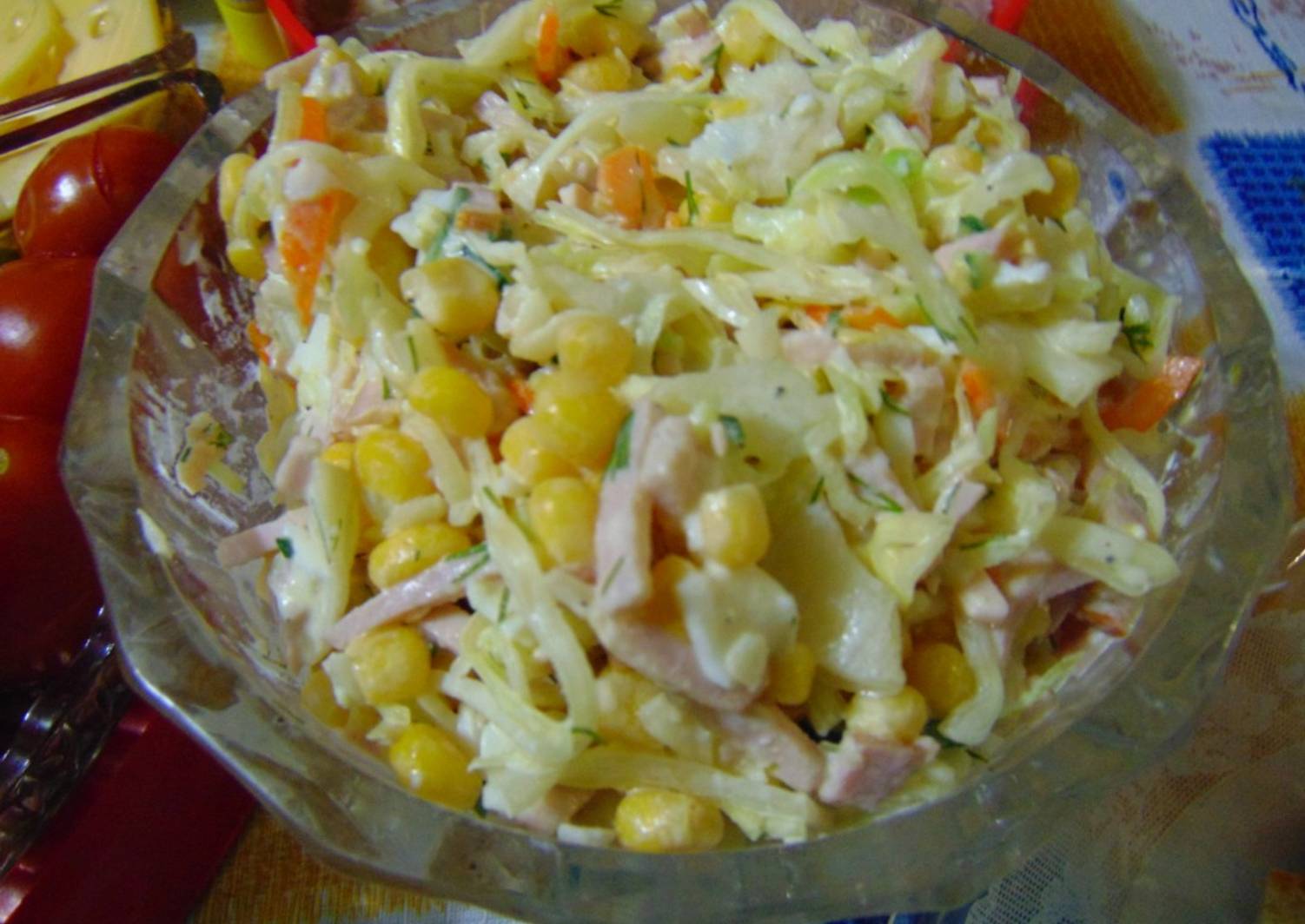 Салаты с белокочанной капусты рецепты с фото