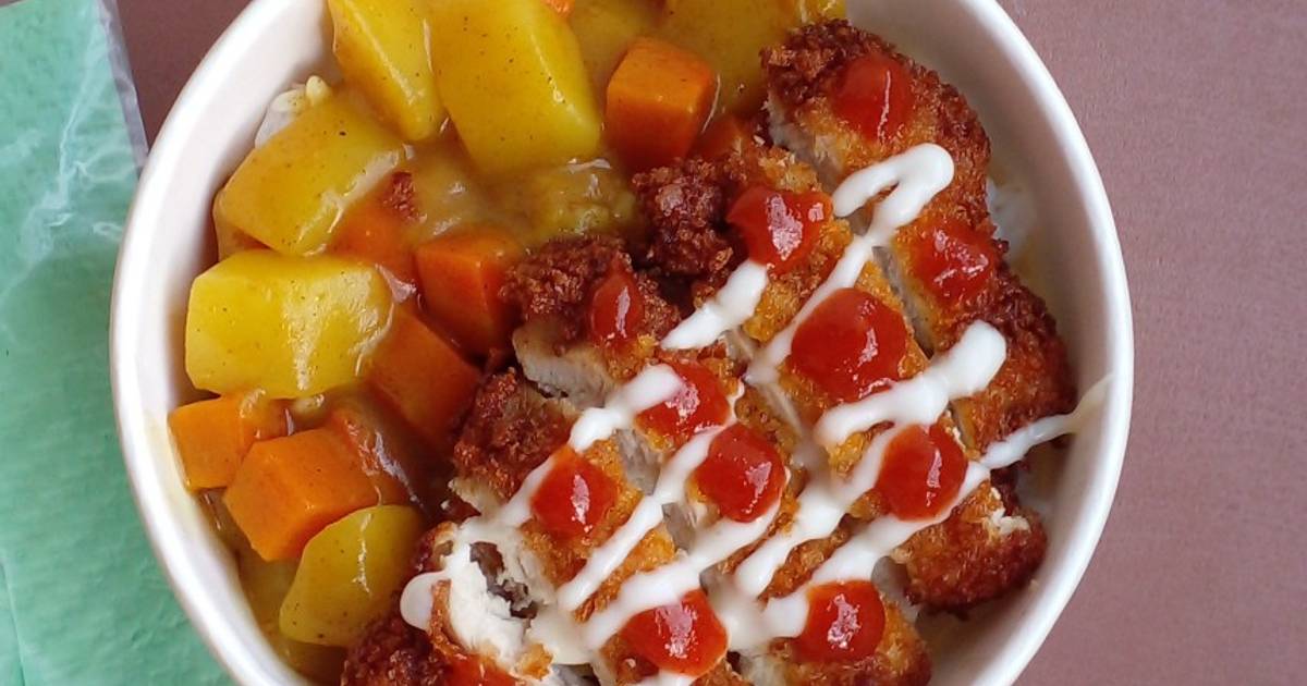 Resep Rice Bowl Chicken Katsu Curry oleh Marlina Cookpad