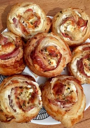 Foto principal de Rollitos de bacon, queso y philadelphia 🍕🥓🧀
