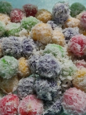 Resep Klepon rainbow gijca cake Anti Gagal