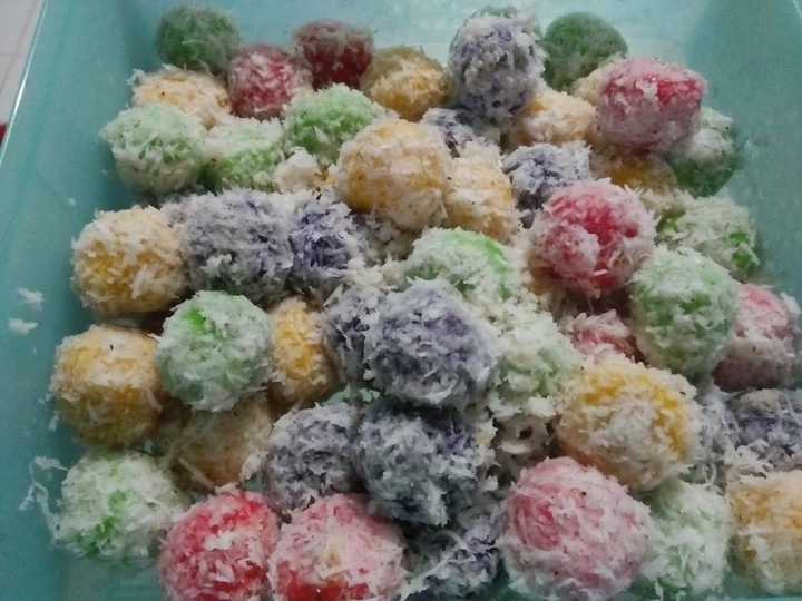 Resep Klepon rainbow gijca cake Anti Gagal