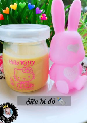 Hình của món Sữa Bí Đỏ (Bí Ngô).