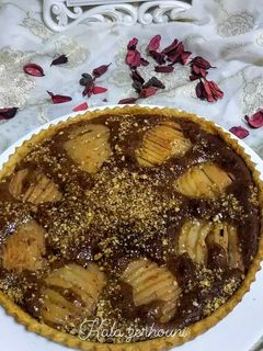 صورة لوصفة تورتة باللوز والاجاص
