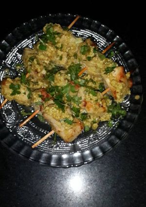 A picture of Chicken Malai Tikka🍡.