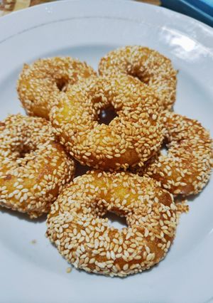 Foto resep Donat pisang wijen gluten free