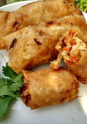 Foto resep Lumpia ayam jamur