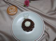 Gambar fla pudding cokelat
