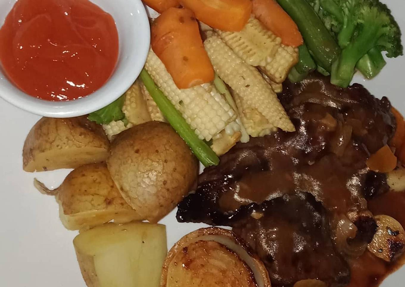 Resep Beef steak KW ala me, Enak Banget