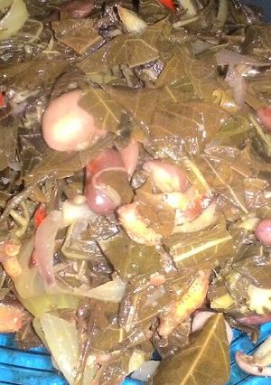 Foto resep Oseng Daun Singkong Teri