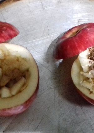 Una foto de Manzanas al horno deliciosas!!!
