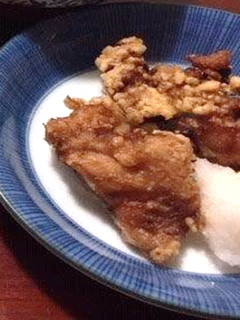 A picture of Mackerel Tatsuta-age (Deep-fried Mackerel).