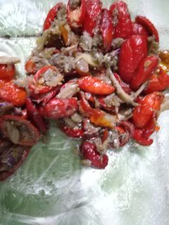 Foto resep Tumis teri kulit melinjo