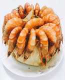 Tôm hấp nước dừa