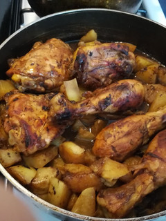 Una foto de Pollo en salsa de soya