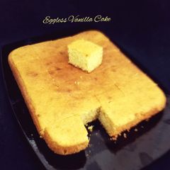 A picture of Eggless Vanilla Cake.